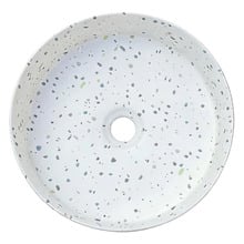 Sorrento 360mm White Terrazzo Above Counter Basin